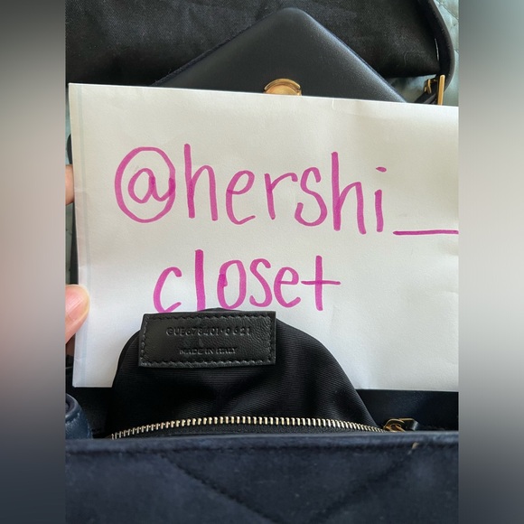 NWT Authentic YSL Yves Saint Laurent Toy LouLou Suede Navy - Picture 3 of 16